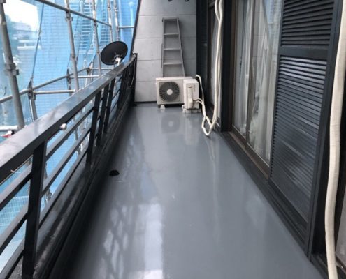 ベランダ防水工事(ウレタン密着工法)