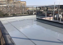屋上の防水工事(ウレタンカバー工法)