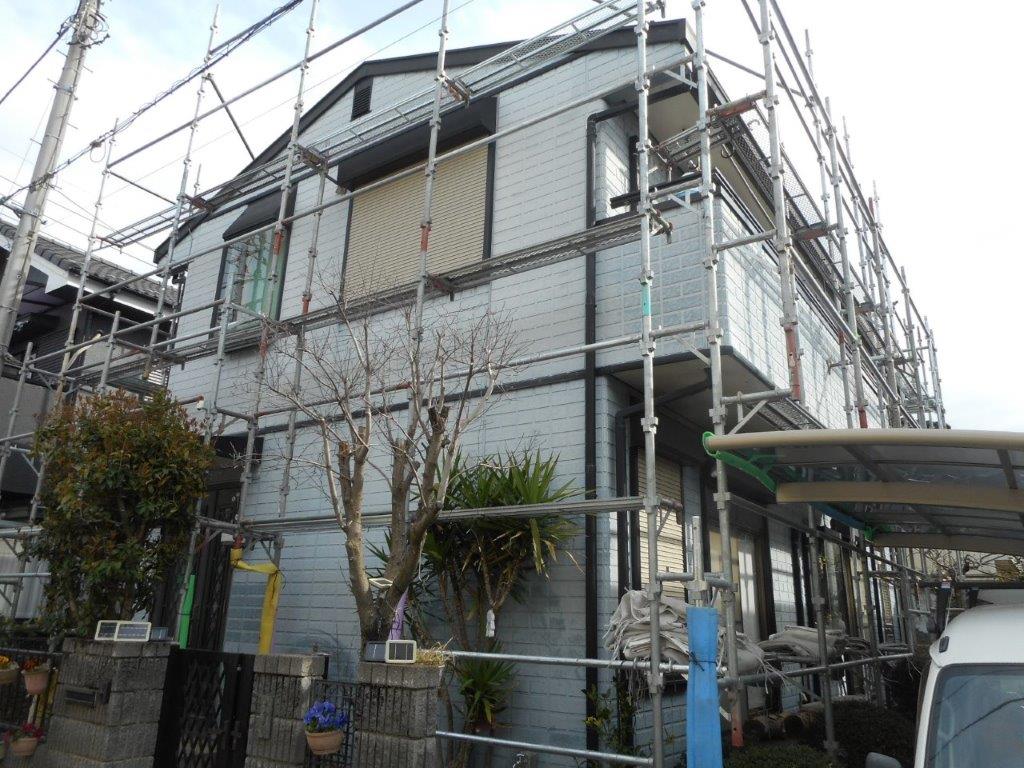 足場の組み立て工事