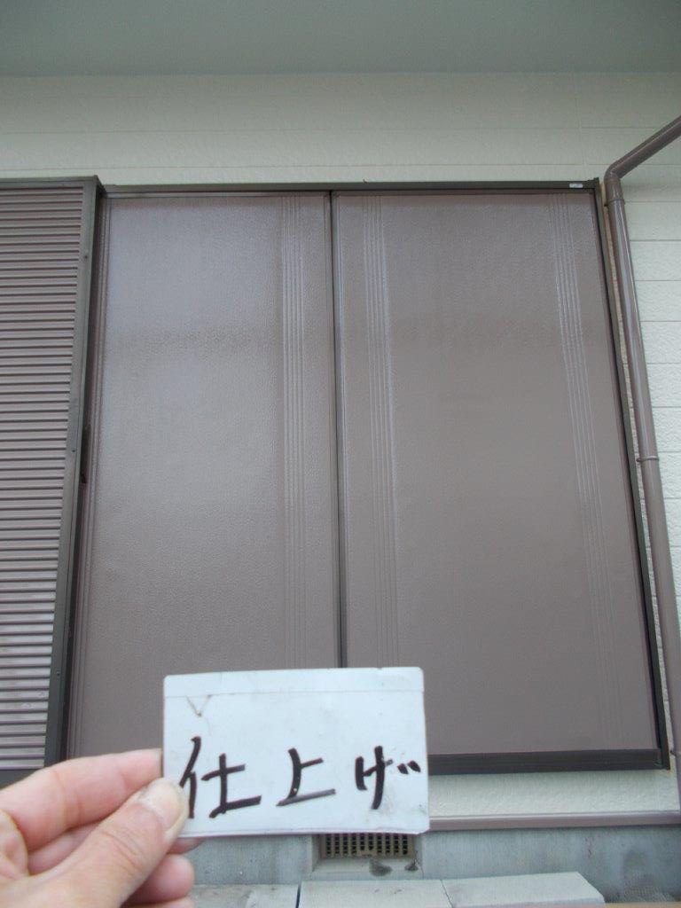 シャッターの仕上げ塗装